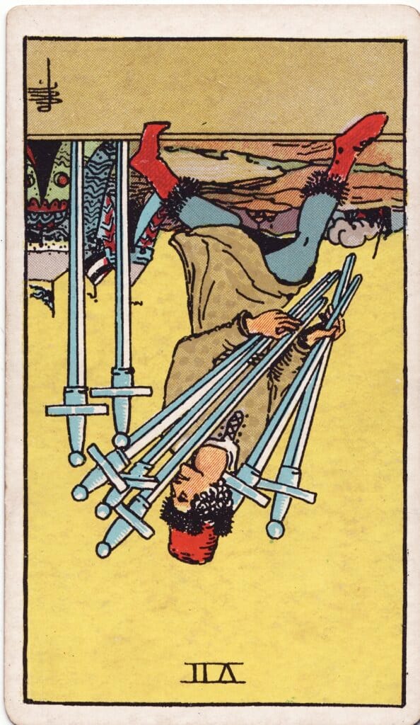 Seven of Swords Tarot Card Reversed Meaning